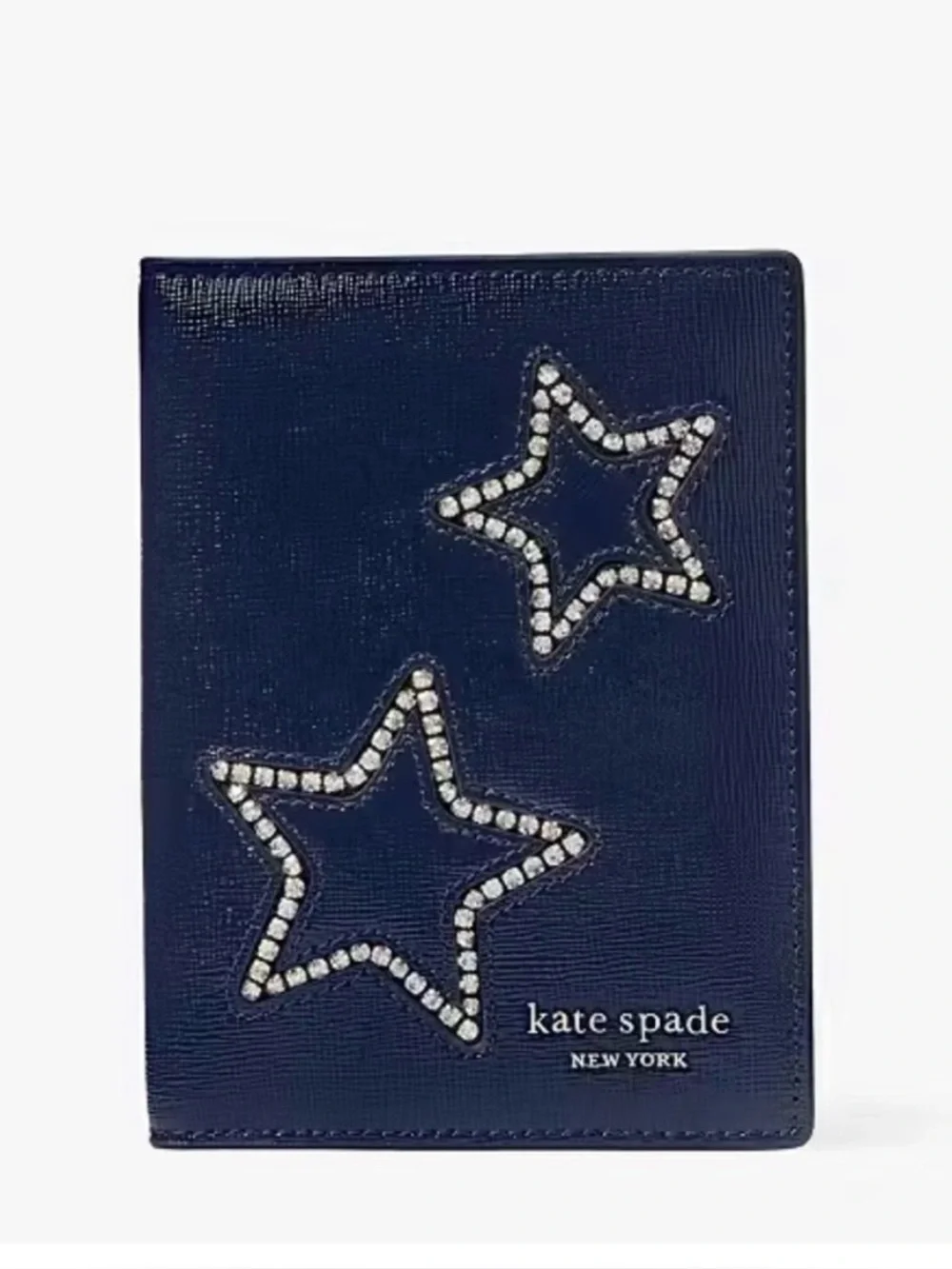kate spade NWT! Starlight Patent Saffiano Leather Passport Holder